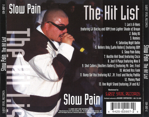 Slow Pain - The Hit List Chicano Rap